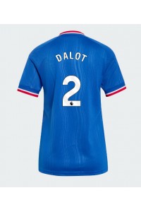 Manchester United Diogo Dalot #2 Fotballdrakt Borte Klær Dame 2026-27 Korte ermer